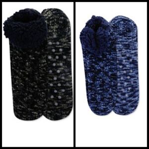 🆕Mens Sherpa slipper sock-BLACK